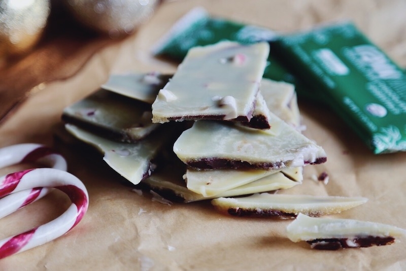 Healthy Organic Vegan Peppermint Bark